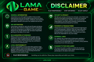 Lama Game Disclaimer